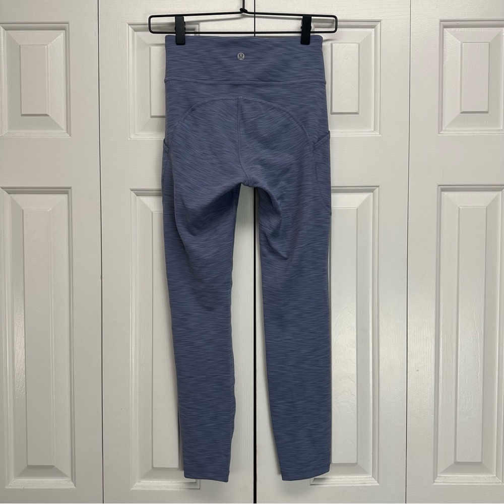 Lululemon Invigorate High-Rise Tight 25" in Heathered Water‎ Drop EUC - Picture 5 of 11